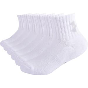 image:imageUnder Armour boys Multi Pack Quarter SockBasic White