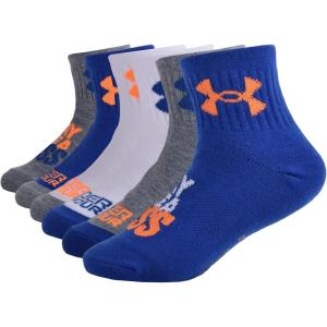 image:imageUnder Armour boys Multi Pack Quarter SockRoyal Blue Orange