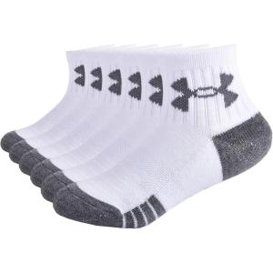 image:imageUnder Armour boys Multi Pack Quarter SockWhite Grey Band