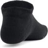 image:imageUnder Armour Boys Youth Essential No Show Socks 6Pairs001 Black  Black  Castlerock