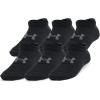 image:imageUnder Armour Boys Youth Essential No Show Socks 6Pairs001 Black  Black  Castlerock