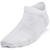 image:imageUnder Armour Boys Youth Essential No Show Socks 6Pairs100 White  White  Halo Gray
