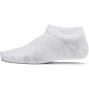 image:imageUnder Armour Boys Youth Essential No Show Socks 6Pairs100 White  White  Halo Gray