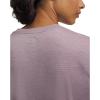 image:imageUnder Armour Womens Velocity Twist Short Sleeve V Neck T Shirt009 Gray Dawn   Metallic Silver