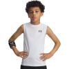 image:imageUnder Armour Boys HeatGear Armour Sleeveless TShirtWhite 100Black