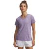 image:imageUnder Armour Womens Velocity Twist Short Sleeve V Neck T Shirt525 Lavish   Metallic Silver