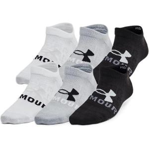 image:imageUnder Armour Boys Youth Essential No Show Socks 6Pairs005 Black  Black  Mod Gray