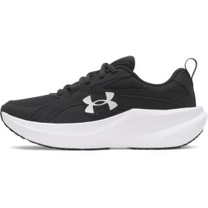 image:imageUnder Armour Girls Grade School Charged Assert 11 Running Shoes001 BlackBlackMetallic Silver