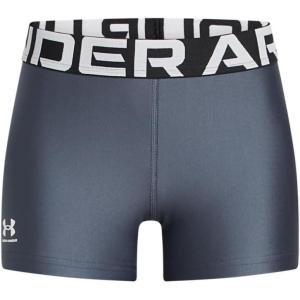 image:imageUnder Armour Girls HeatGear Shorty044 Downpour Gray   White