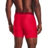 image:imageUnder Armour Mens Performance Tech Boxerjock Brief Underwear 6 Inseam AllDay Comfort amp UltraSoft 3PackRed 600Black