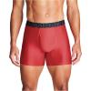 image:imageUnder Armour Mens Performance Tech Boxerjock Brief Underwear 6 Inseam AllDay Comfort amp UltraSoft 3PackRed Heather Solid