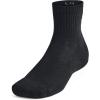 image:imageUnder Armour UnisexAdult Training Cotton Quarter Socks Multipairs001 Black  Black  White
