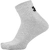 image:imageUnder Armour UnisexAdult Training Cotton Quarter Socks MultipairsTrue Gray Heather Assorted 2 3pairs