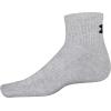 image:imageUnder Armour UnisexAdult Training Cotton Quarter Socks MultipairsTrue Gray Heather Assorted 2 3pairs
