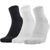 image:imageUnder Armour UnisexAdult Training Cotton Quarter Socks MultipairsTrue Gray Heather Assorted 2 3pairs