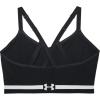 image:imageUnder Armour Womens Seamless Low Long Bra001  Black  Halo Gray