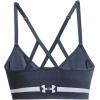 image:imageUnder Armour Womens Seamless Low Long Bra044 Downpour Gray   White