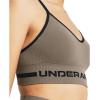 image:imageUnder Armour Womens Seamless Low Long Bra200 Taupe Dusk   Black
