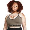 image:imageUnder Armour Womens Seamless Low Long Bra200 Taupe Dusk   Black