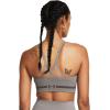 image:imageUnder Armour Womens Seamless Low Long Bra294 Pewter   Fresh Clay