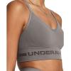 image:imageUnder Armour Womens Seamless Low Long Bra294 Pewter   Fresh Clay