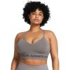 image:imageUnder Armour Womens Seamless Low Long Bra294 Pewter   Fresh Clay