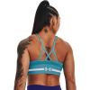 image:imageUnder Armour Womens Seamless Low Long Bra433 Glacier Blue   White