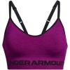 image:imageUnder Armour Womens Seamless Low Long Bra573 Mystic Magenta  Black  Black