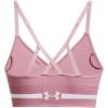 image:imageUnder Armour Womens Seamless Low Long Bra697 Pink Elixir  Pink Elixir  White