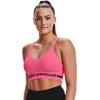 image:imageUnder Armour Womens Seamless Low Long BraCerise 653Pink Lemonade