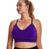 image:imageUnder Armour Womens Seamless Low Long BraPurple Zest 754Black