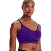 image:imageUnder Armour Womens Seamless Low Long BraPurple Zest 754Black