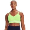 image:imageUnder Armour Womens Seamless Low Long BraSummer Lime 162White