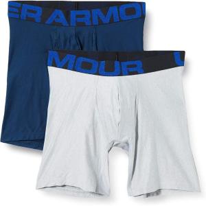 image:imageUnder Armour Mens Performance Tech Boxerjock Brief Underwear 6 Inseam AllDay Comfort amp UltraSoft 3PackAcademy 409Mod Gray Light Heather