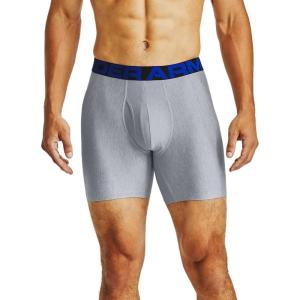 image:imageUnder Armour Mens Performance Tech Boxerjock Brief Underwear 6 Inseam AllDay Comfort amp UltraSoft 3PackAcademy Blue 408Mod Gray Light Heather