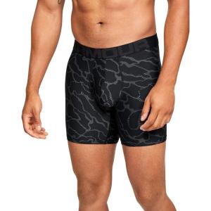 image:imageUnder Armour Mens Performance Tech Boxerjock Brief Underwear 6 Inseam AllDay Comfort amp UltraSoft 3PackBlack 004Mod Gray