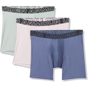 image:imageUnder Armour Mens Performance Tech Boxerjock Brief Underwear 6 Inseam AllDay Comfort amp UltraSoft 3PackGray Dawn Solid