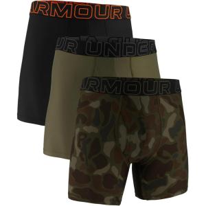 image:imageUnder Armour Mens Performance Tech Boxerjock Brief Underwear 6 Inseam AllDay Comfort amp UltraSoft 3PackMarine Green Camo Print