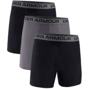image:imageUnder Armour Mens Performance Tech Boxerjock Brief Underwear 6 Inseam AllDay Comfort amp UltraSoft 3PackMod Gray 013Jet