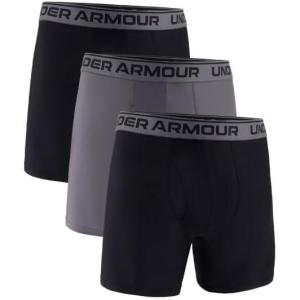 image:imageUnder Armour Mens Performance Tech Boxerjock Brief Underwear 6 Inseam AllDay Comfort amp UltraSoft 3PackMod Gray 013Jet Gray