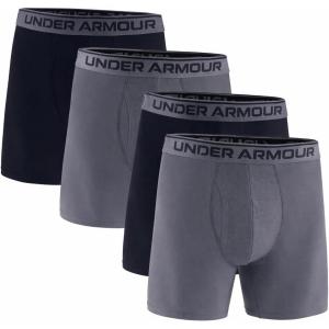 image:imageUnder Armour Mens Performance Tech Boxerjock Brief Underwear 6 Inseam AllDay Comfort amp UltraSoft 3PackMod Gray 014Black