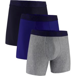 image:imageUnder Armour Mens Performance Tech Boxerjock Brief Underwear 6 Inseam AllDay Comfort amp UltraSoft 3PackRoyal Blue Solid
