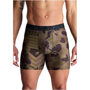 image:imageUnder Armour Mens Performance Tech Mesh Graphic 6 Boxer BriefsMarine Od Green