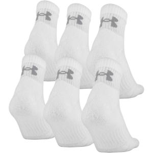 image:imageUnder Armour UnisexAdult Training Cotton Quarter Socks MultipairsWhite 6pairs