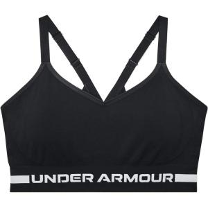 image:imageUnder Armour Womens Seamless Low Long Bra001  Black  Halo Gray