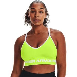 image:imageUnder Armour Womens Seamless Low Long BraHighvis Yellow 731White