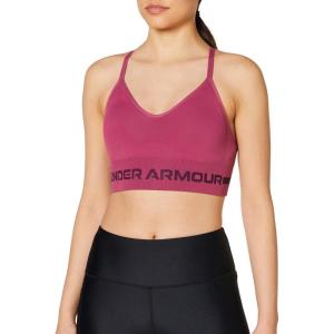 image:imageUnder Armour Womens Seamless Low Long BraPink QuartzPolaris Purple