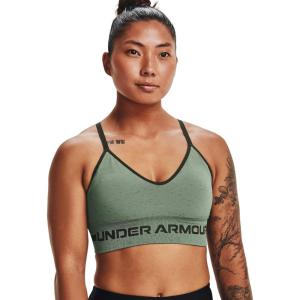 image:imageUnder Armour Womens Seamless Low Long BraSilica Green 348Baroque Green