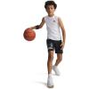 image:imageUnder Armour Boys Tech Logo Shorts001 Black   Mod Gray
