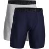 image:imageUnder Armour Mens MultiPack Performance Tech LongLeg Boxer Brief 9 Inseam AllDay Comfort410 Midnight Navy   Mod Gray Light Heather